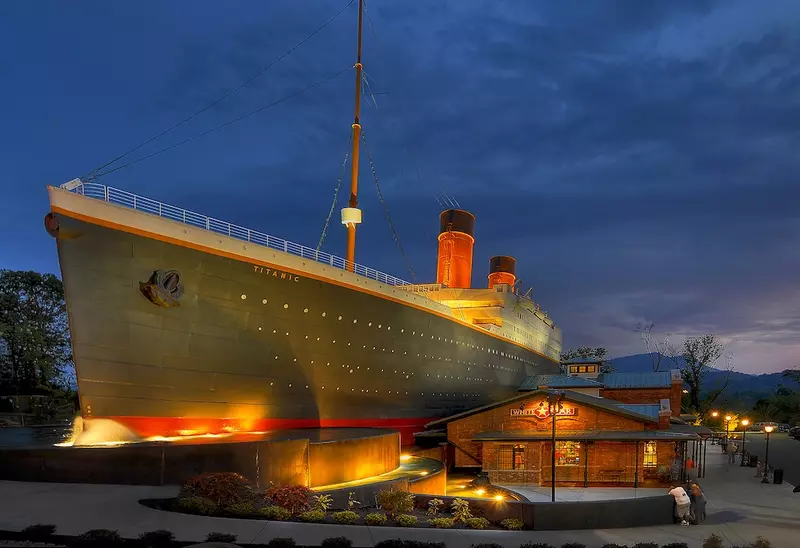 exterior of Titanic Museum in Pigeon Forge